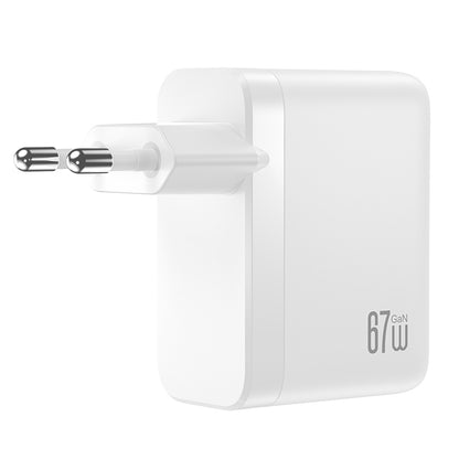 Φορτιστής Δικτύου XO Design CE39, 67W, 3A, 1 x USB-A - 3 x USB-C, Λευκό
