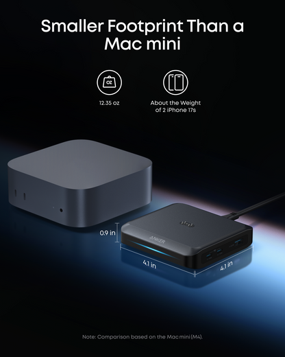 Φορτιστής Σταθμός Anker για εξωτερική μπαταρία Prime, 150W, 5A, 1 x Pogo Pin - 1 x USB-A - 2 x USB-C, Μαύρο A1903G11