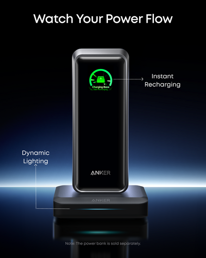 Φορτιστής Σταθμός Anker για εξωτερική μπαταρία Prime, 150W, 5A, 1 x Pogo Pin - 1 x USB-A - 2 x USB-C, Μαύρο A1903G11