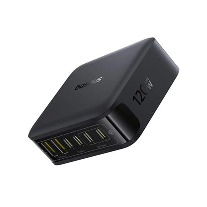 Φορτιστής Σταθμός Baseus EnerFill FH21, 120W, 3.25A, 2 x USB-A - 4 x USB-C, Μαύρο E0120T00
