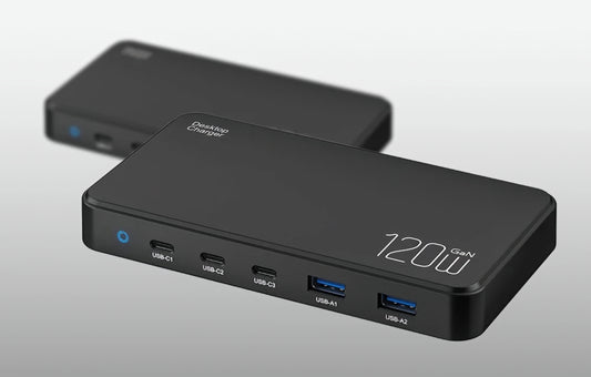 Φορτιστής Σταθμός BlitzWolf BW-i100, 120W, 5A, 2 x USB-A - 3 x USB-C, Μαύρο