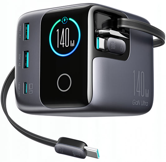 Φορτιστής Σταθμός με Καλώδιο USB-C Joyroom Podix JR-TRD01, 140W, 1 x USB-C - 2 x USB-A, Γκρι