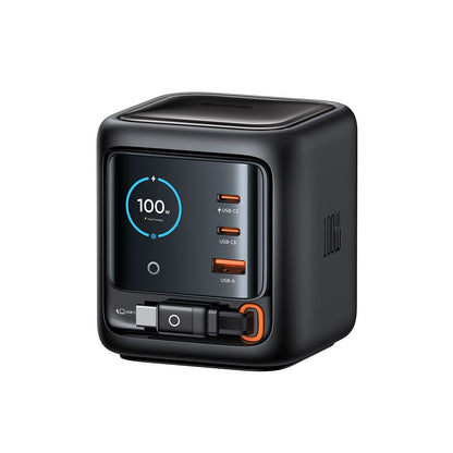 Φορτιστής Σταθμός με Καλώδιο USB-C Mcdodo FreeGo CH-1391 Οθόνη, 100W, 5A, 1 x USB-A - 2 x USB-C, Μαύρο