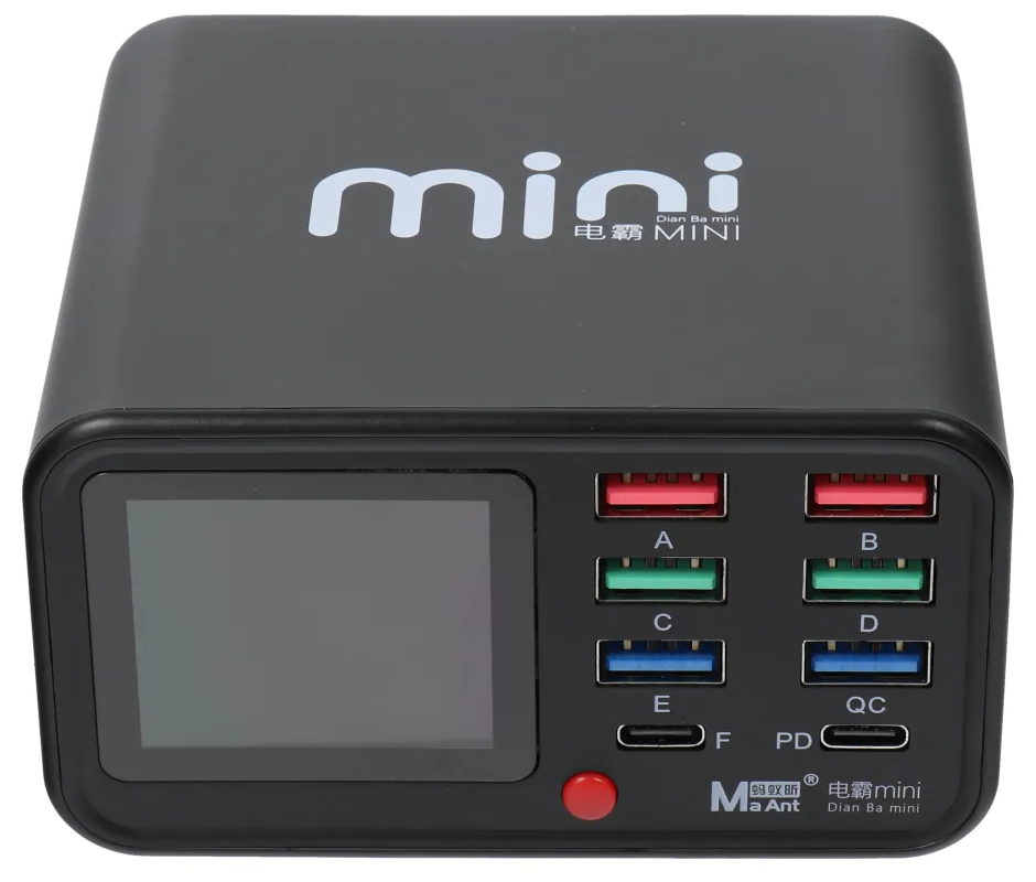 Φορτιστής Σταθμός MaAnt Dianba Mini, 75W, 2 x USB-C - 6 x USB-A, Μαύρο