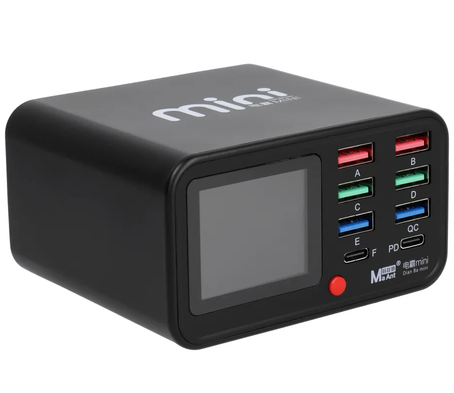 Φορτιστής Σταθμός MaAnt Dianba Mini, 75W, 2 x USB-C - 6 x USB-A, Μαύρο