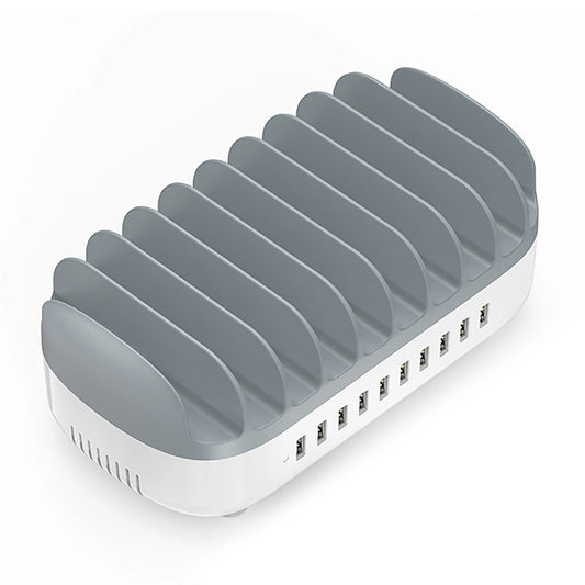 Φορτιστής Σταθμός Orico DUK-10P-V1, 120W, 2.4A, 10 x USB-A, Λευκό