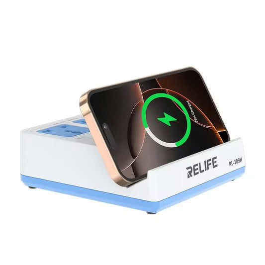 Φορτιστής Σταθμός Relife RL-309H QI, 72W, 1 x USB-A - 3 x USB-C, Λευκό