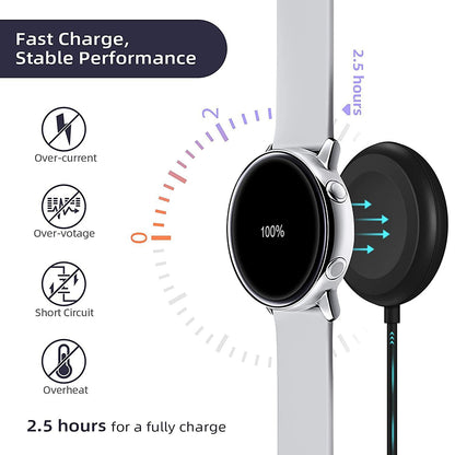 Ασύρματος Φορτιστής Techsuit TSC11 για Samsung Galaxy Watch Series, USB-A, Μαύρος