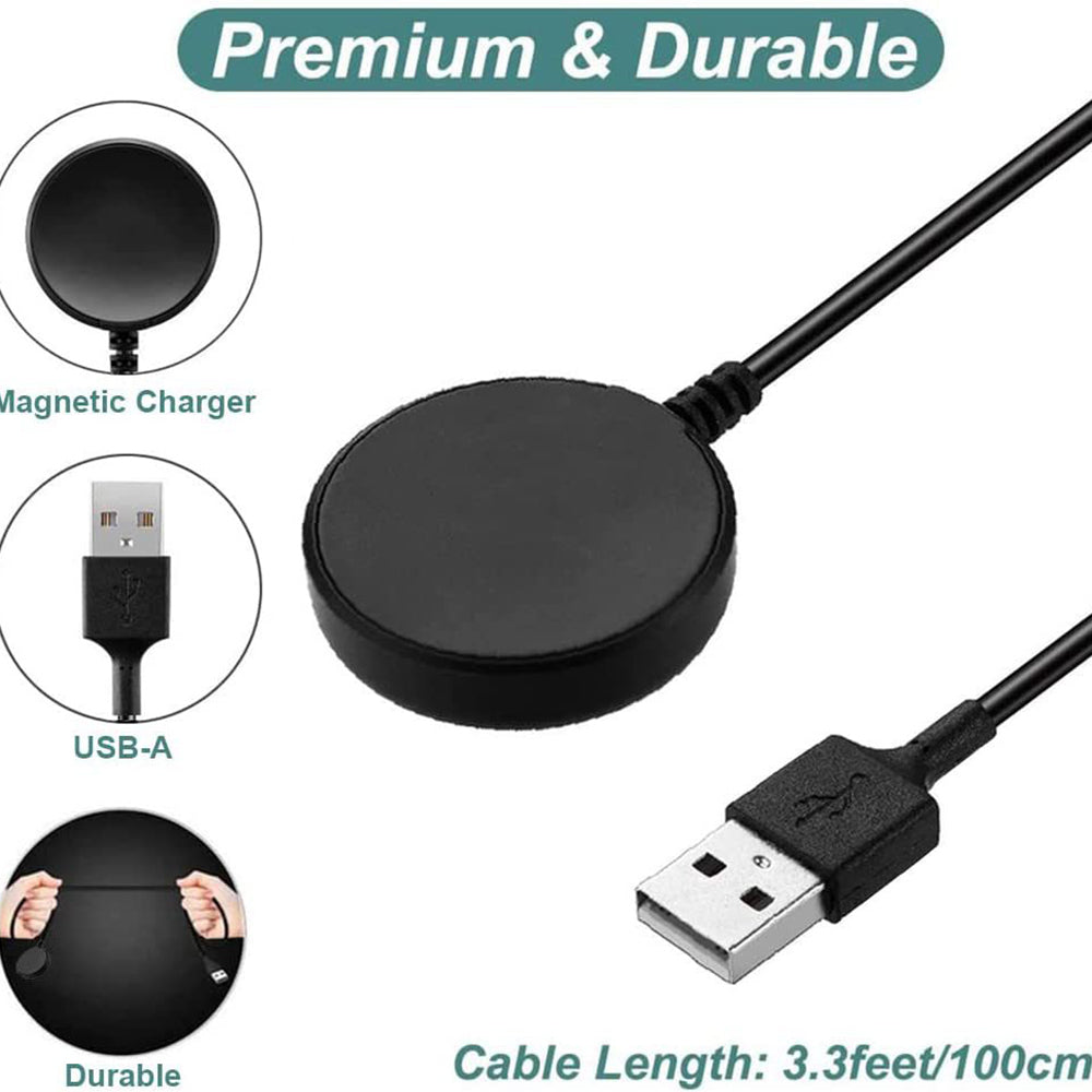 Techsuit TSC12 Wireless Charger for Samsung Galaxy Watch Series, USB-A, Black