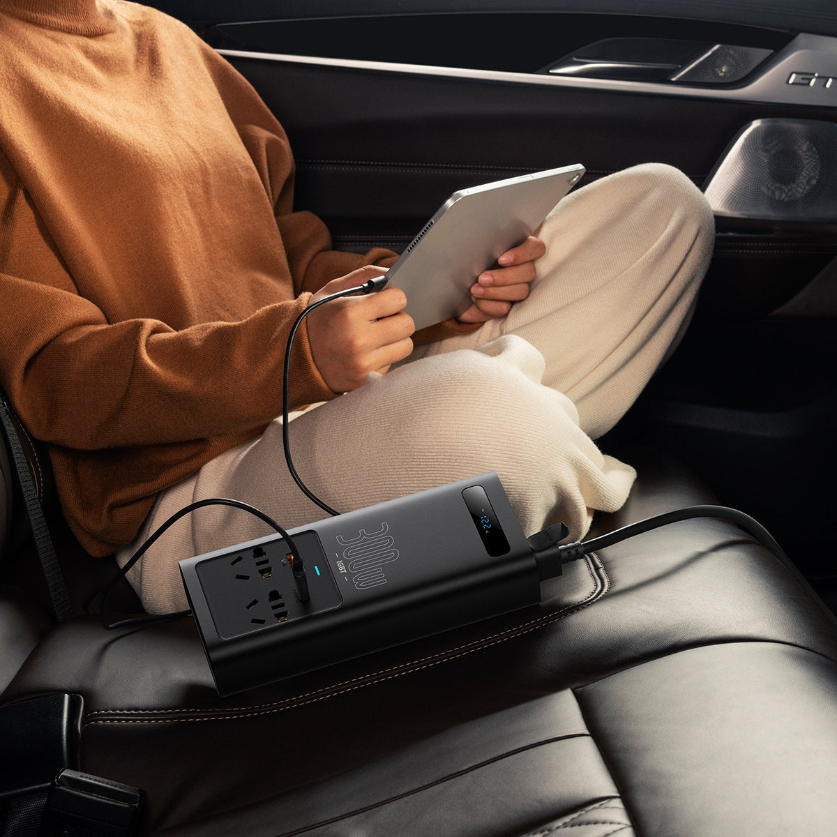 Ηλεκτρικός Μετατροπέας Αυτοκινήτου Baseus, 300W CGNB010101