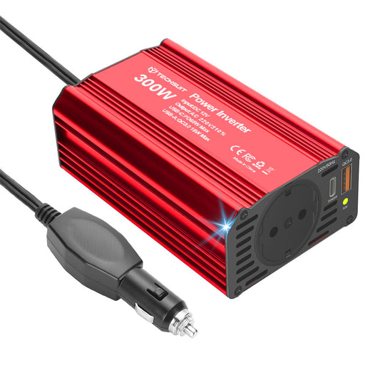 Ηλεκτρικός Μετατροπέας Αυτοκινήτου Techsuit FlexiCarVolt, 300W