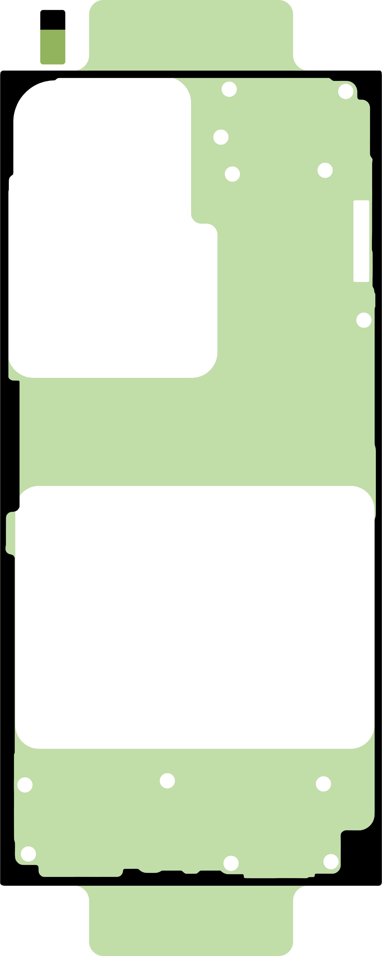 Kit Αυτοκόλλητο Καπάκι Μπαταρίας Samsung Galaxy S24 Ultra S928, Service Pack GH82-33392A