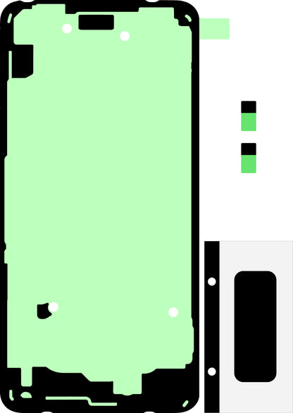 Kit Αυτοκόλλητο Κάλυμμα Μπαταρίας Samsung Galaxy S10e G970, Service Pack GH82-18798A