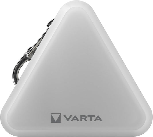 Varta Magnetic Safety Light LED Keychain Lamp, 25lm, Silver
