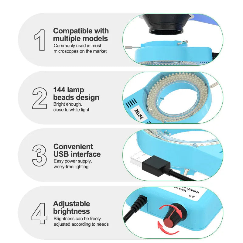 Relife RL-033M Lamp for Microscope, Blue