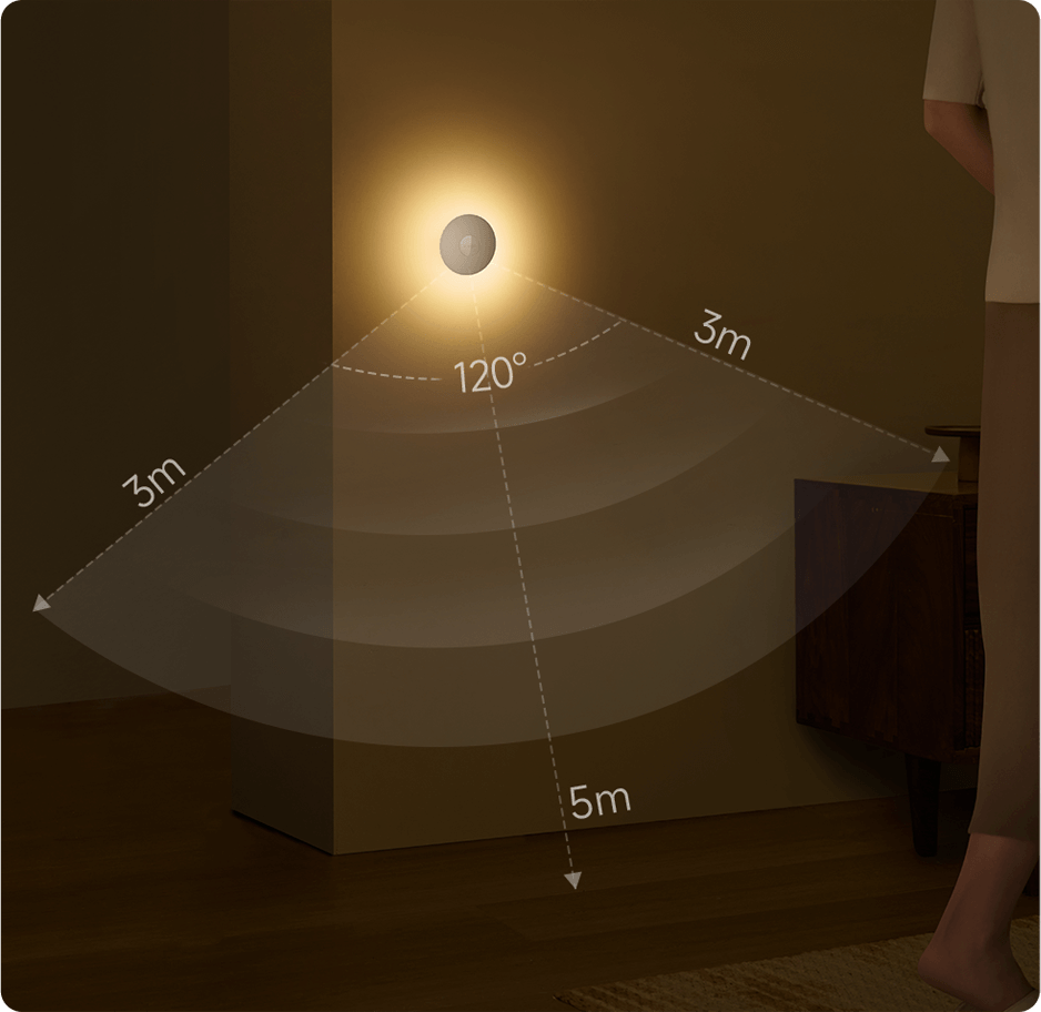 Xiaomi Light 3 LED Night Light, 2700K, Sensor, White BHR8978GL