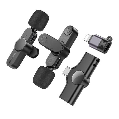 Λαβαλιέρα Borofone BFK12 Trophy, USB-C / Lightning, Σετ 2 τεμαχίων, Μαύρο