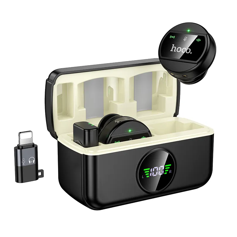 HOCO L22 Lavalier, USB-C / Lightning, Set of 2 pieces, Black