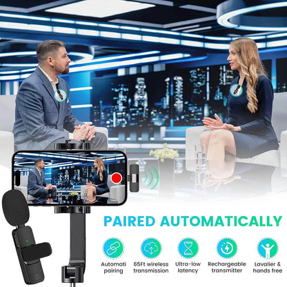 Lavaliera Techsuit LW2, USB-C, Σετ 2 τεμάχια, Μαύρο