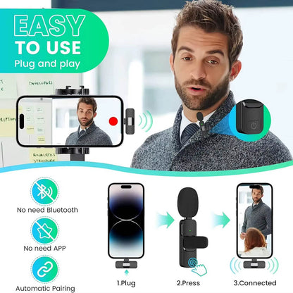 Lavaliera Techsuit LW2, USB-C, Σετ 2 τεμάχια, Μαύρο