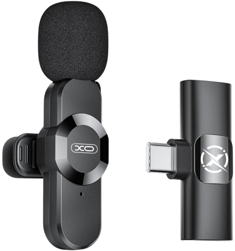Lavaliera XO Design MC13, USB-C / Lightning, Μαύρο