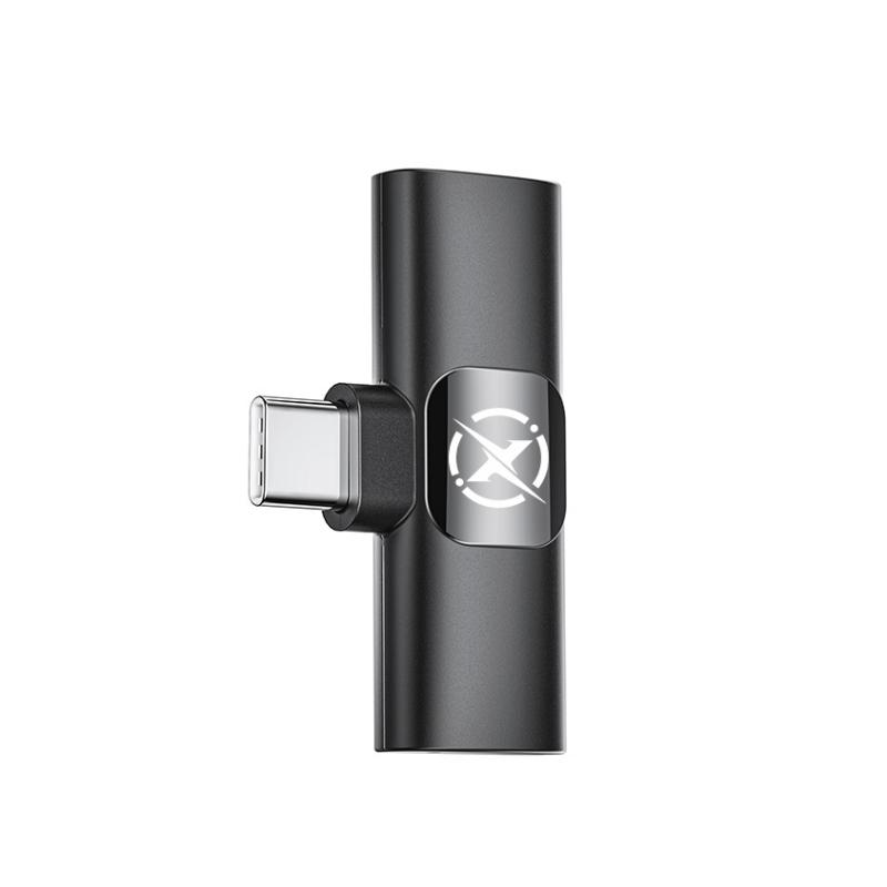 Lavaliera XO Design MC13, USB-C / Lightning, Μαύρο