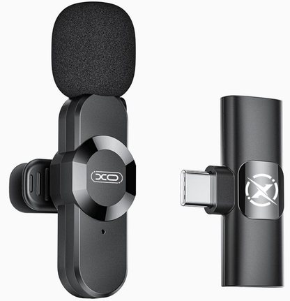 Lavaliera XO Design MC14 Dual, USB-C / Lightning, Σετ 2 τεμάχια, Μαύρο