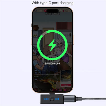 Λαβαλιέρα Yesido KR19, USB-C / Lightning, Σετ 2 τεμαχίων, Μαύρη