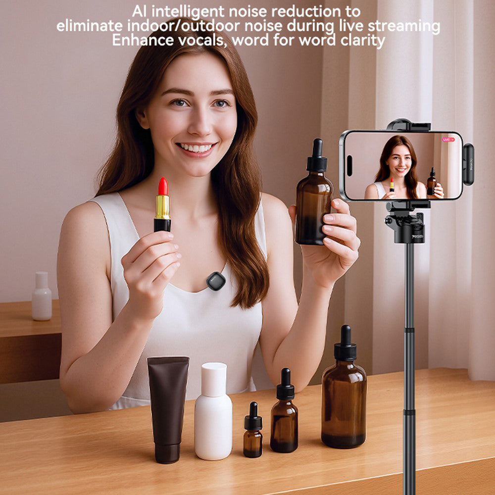 Lavaliera Yesido KR20, Lightning, Σετ 2 τεμάχια, Μαύρη