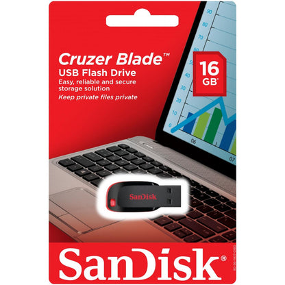 Εξωτερική μνήμη SanDisk Cruzer Blade USB-A, 16 GB SDCZ50-016G-B35