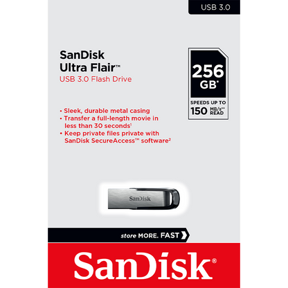Εξωτερική Μνήμη USB-A 3.0 SanDisk Ultra Flair, 256Gb SDCZ73-256G-G46
