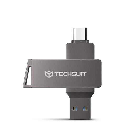 Εξωτερική Μνήμη USB-A 3.0 / USB-C Techsuit THSM20, 256Gb