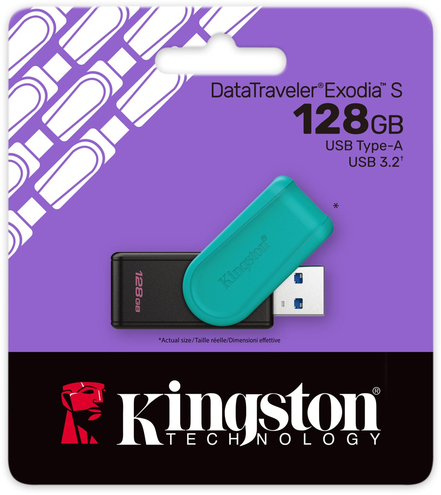 Εξωτερική Μνήμη USB-A 3.2 Kingston DT Exodia S, 128Gb DTXS/128GB