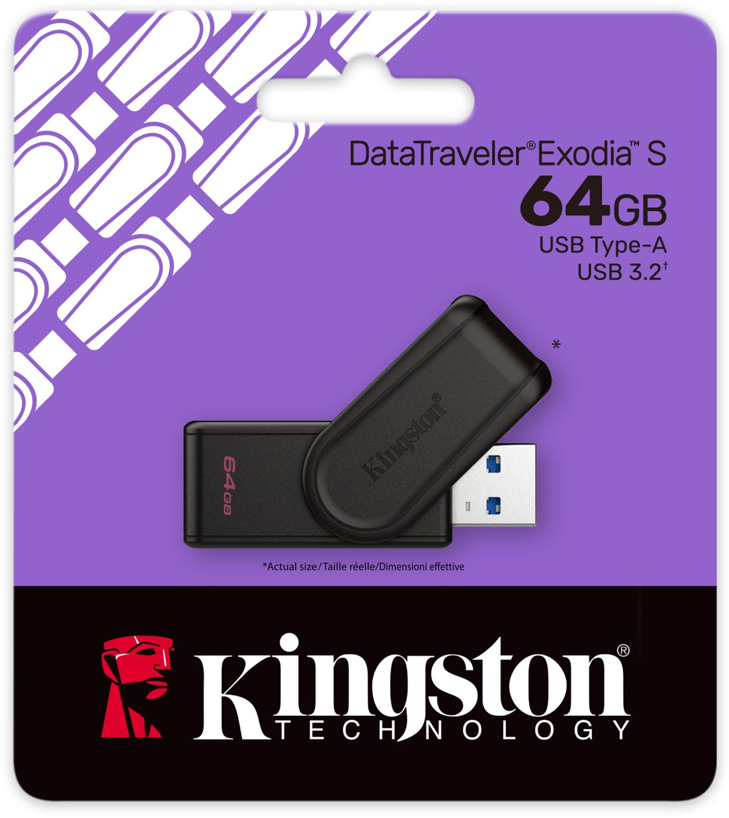 Εξωτερική Μνήμη USB-A 3.2 Kingston DT Exodia S, 64Gb DTXS/64GB