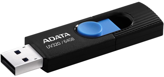 Εξωτερική Μνήμη USB-A 3.2 Adata UV320, 64Gb AUV320-64G-RBKBL