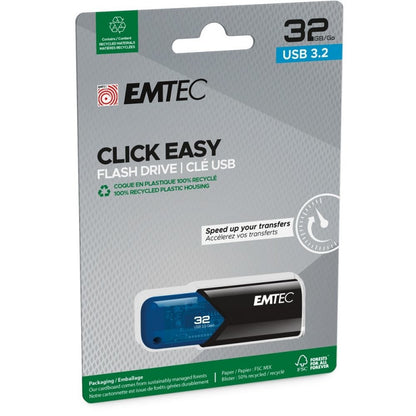 Εξωτερική Μνήμη USB-A 3.2 Emtec B110 Click Easy, 32Gb ECMMD32GB113