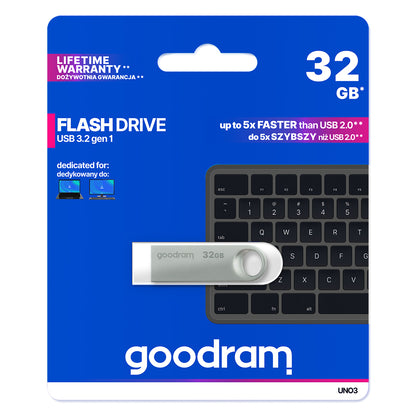 Εξωτερική Μνήμη USB-A 3.2 GoodRam UNO3, 32Gb