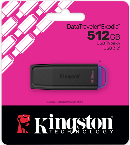 Εξωτερική Μνήμη USB-A 3.2 Kingston DT Exodia, 512Gb DTXG2/512GB