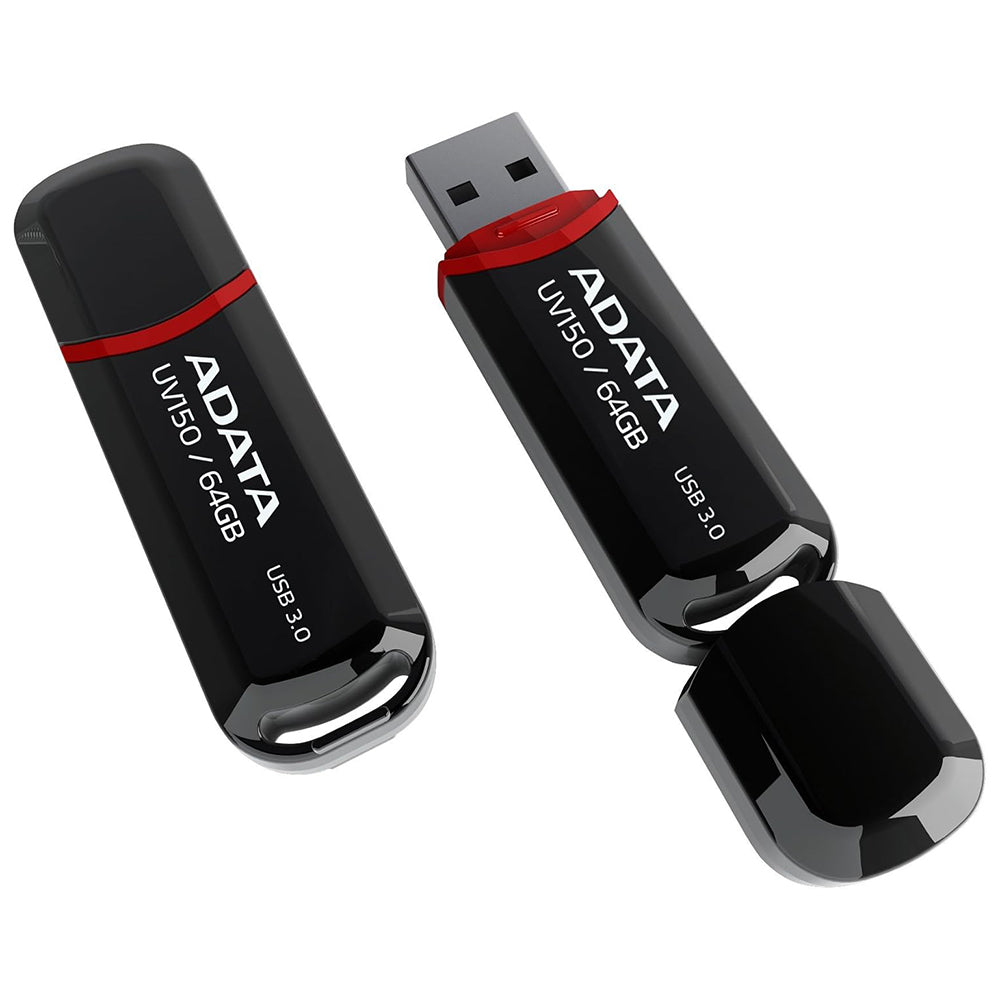 Εξωτερική μνήμη USB-A 3.2 Adata UV150, 64Gb AUV150-64G-RBK