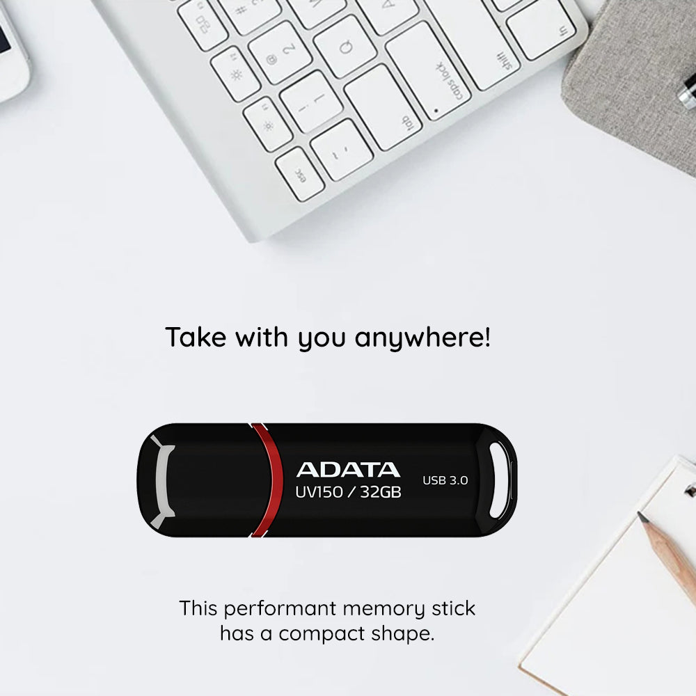 Εξωτερική μνήμη USB-A 3.2 Adata UV150, 64Gb AUV150-64G-RBK
