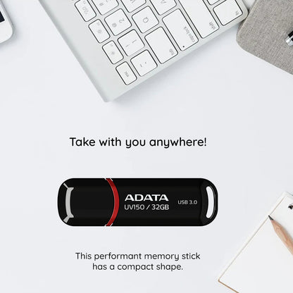 Εξωτερική μνήμη USB-A 3.2 Adata UV150, 64Gb AUV150-64G-RBK