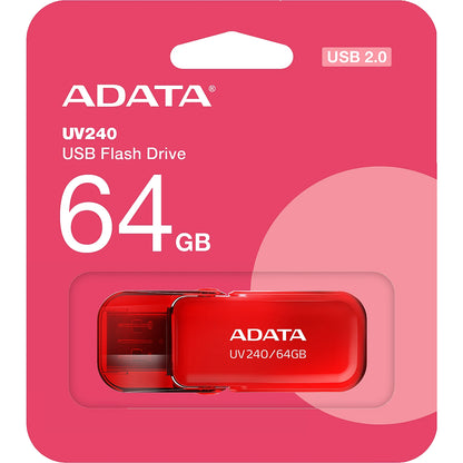 Εξωτερική μνήμη USB-A Adata UV240, 64Gb AUV240-64G-RRD 