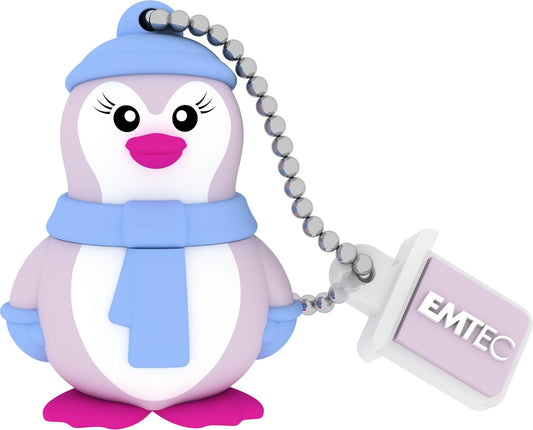 Εξωτερική Μνήμη USB-A Emtec M336 Miss Penguin, 16Gb ECMMD16GM336