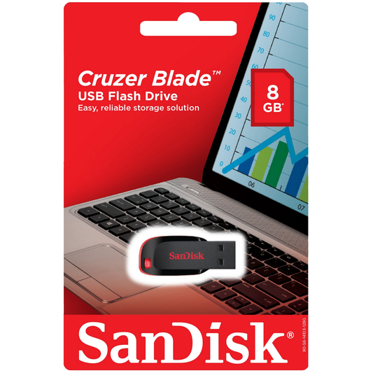 Εξωτερική μνήμη SanDisk Cruzer Blade USB-A, 8 GB SDCZ50-008G-B35 
