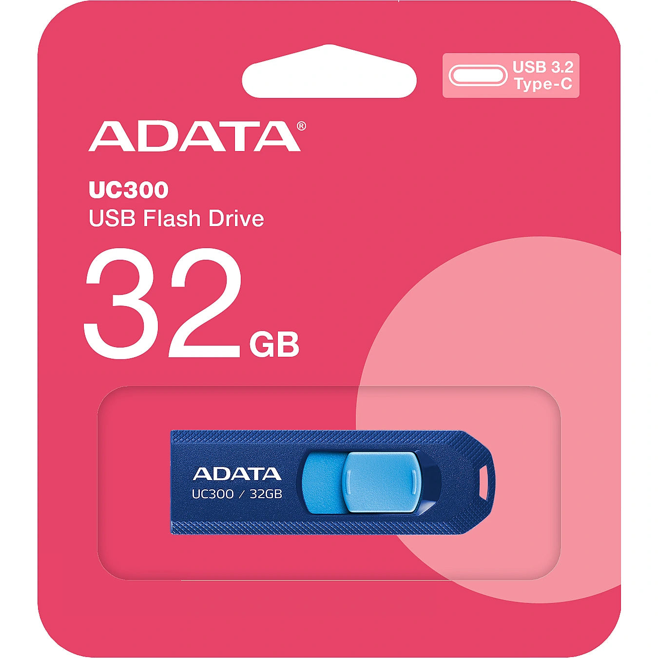 Εξωτερική μνήμη USB-C Adata UC300, 32Gb ACHO-UC300-32G-RNB 