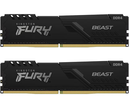 Μνήμη RAM Kingston Fury Beast, DDR4, 2 x 16GB, 3200MHz KF432C16BBK2/32