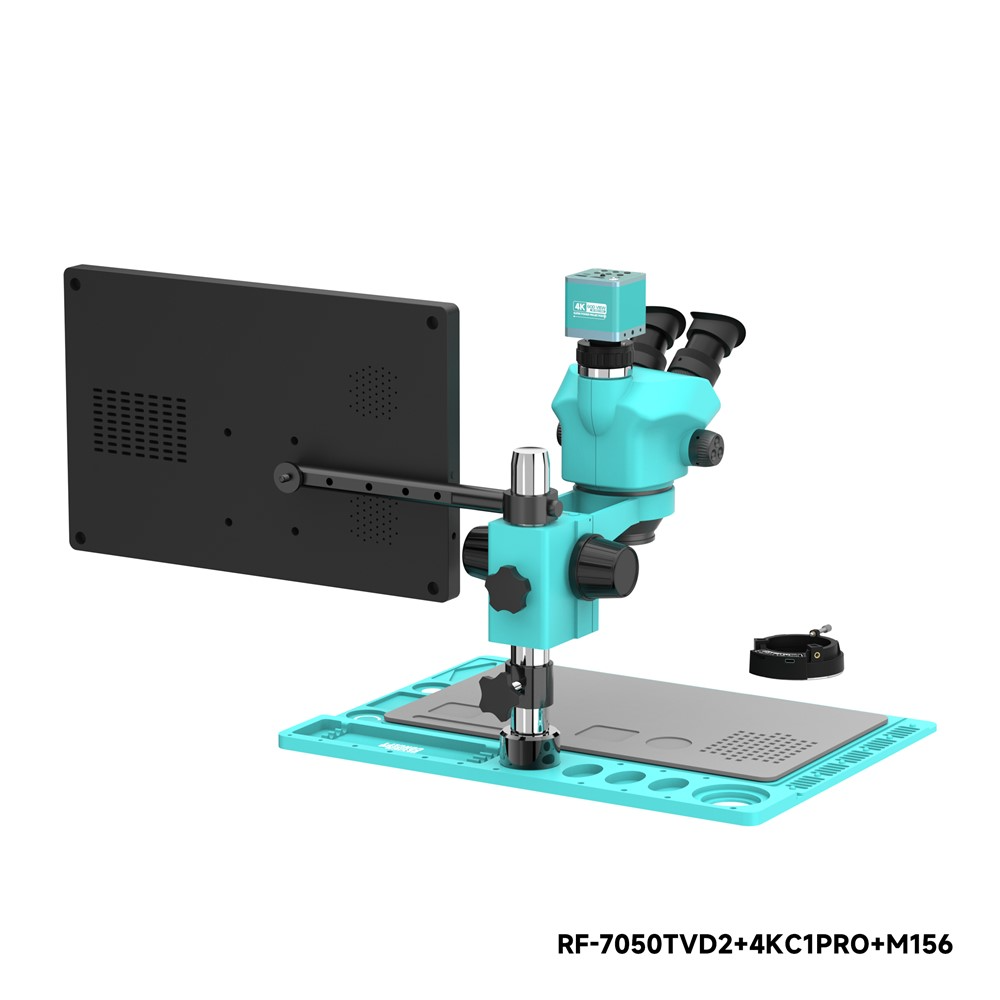 Μικροσκόπιο με Οθόνη και Κάμερα RF4 RF-7050TVD2 + 4KC1PRO + M156