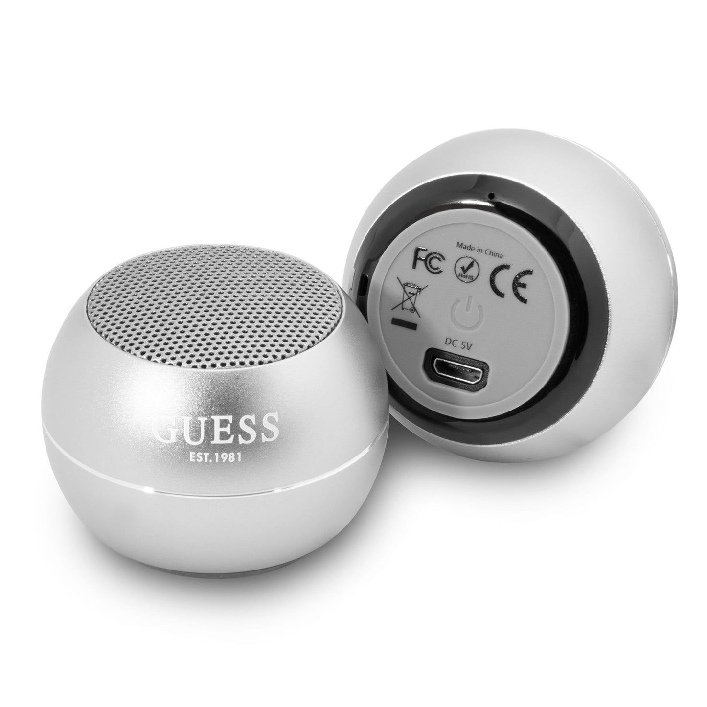Φορητό Ηχείο Bluetooth Guess, 3W, Ασημί