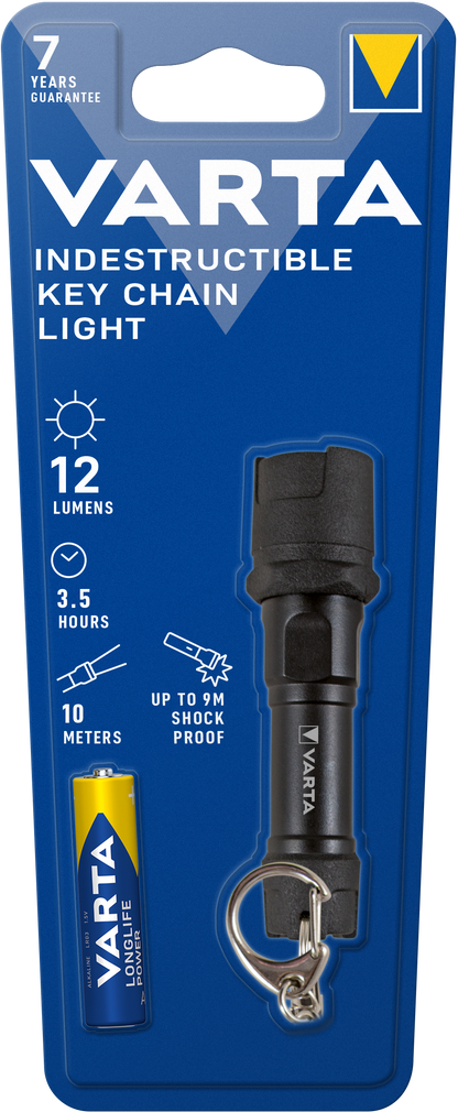 Varta INDESTRUCTIBLE φακός LED, 12lm, IPX4