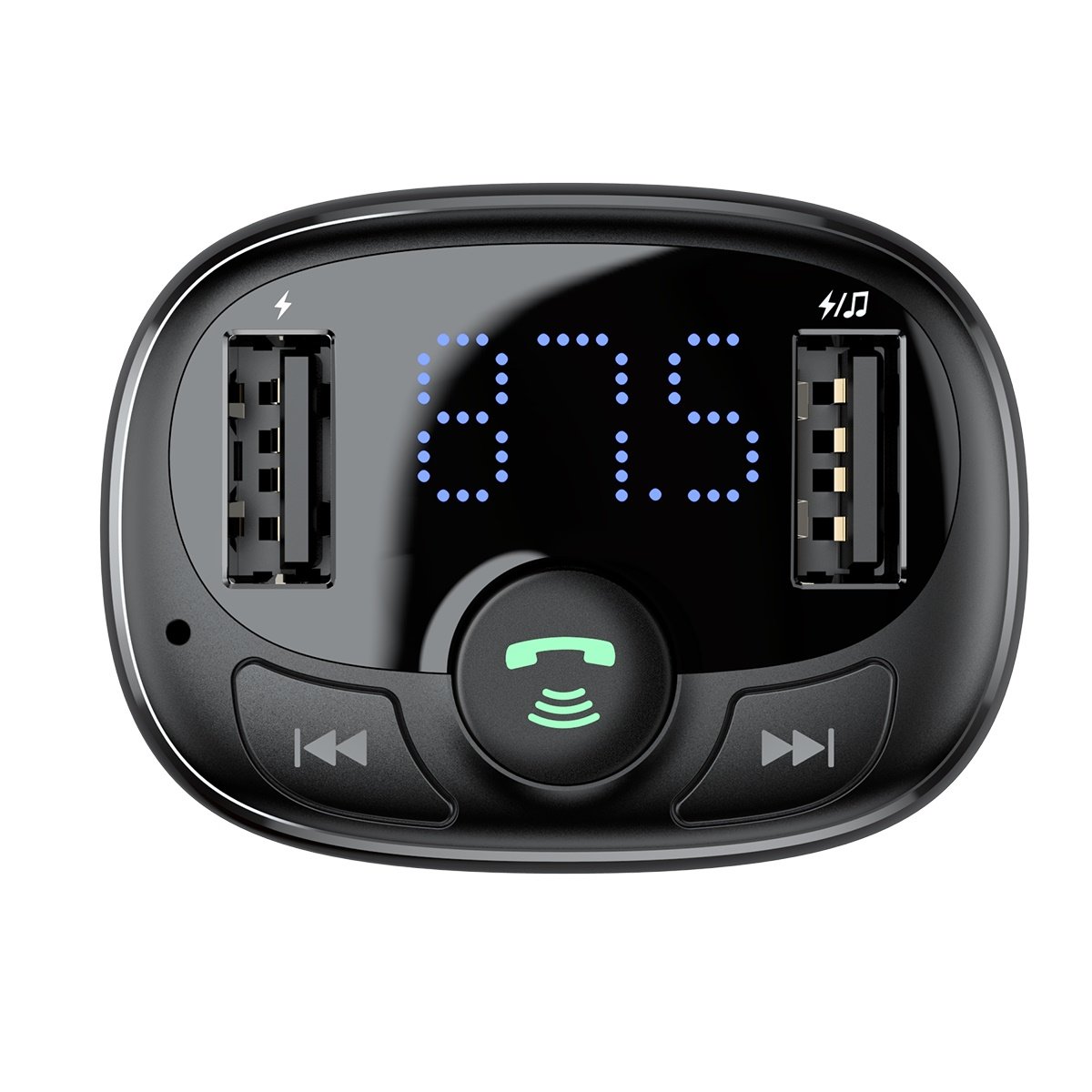 Διαμορφωτής Bluetooth FM Baseus S-09A, 2 x USB-A - 1 x microSD 